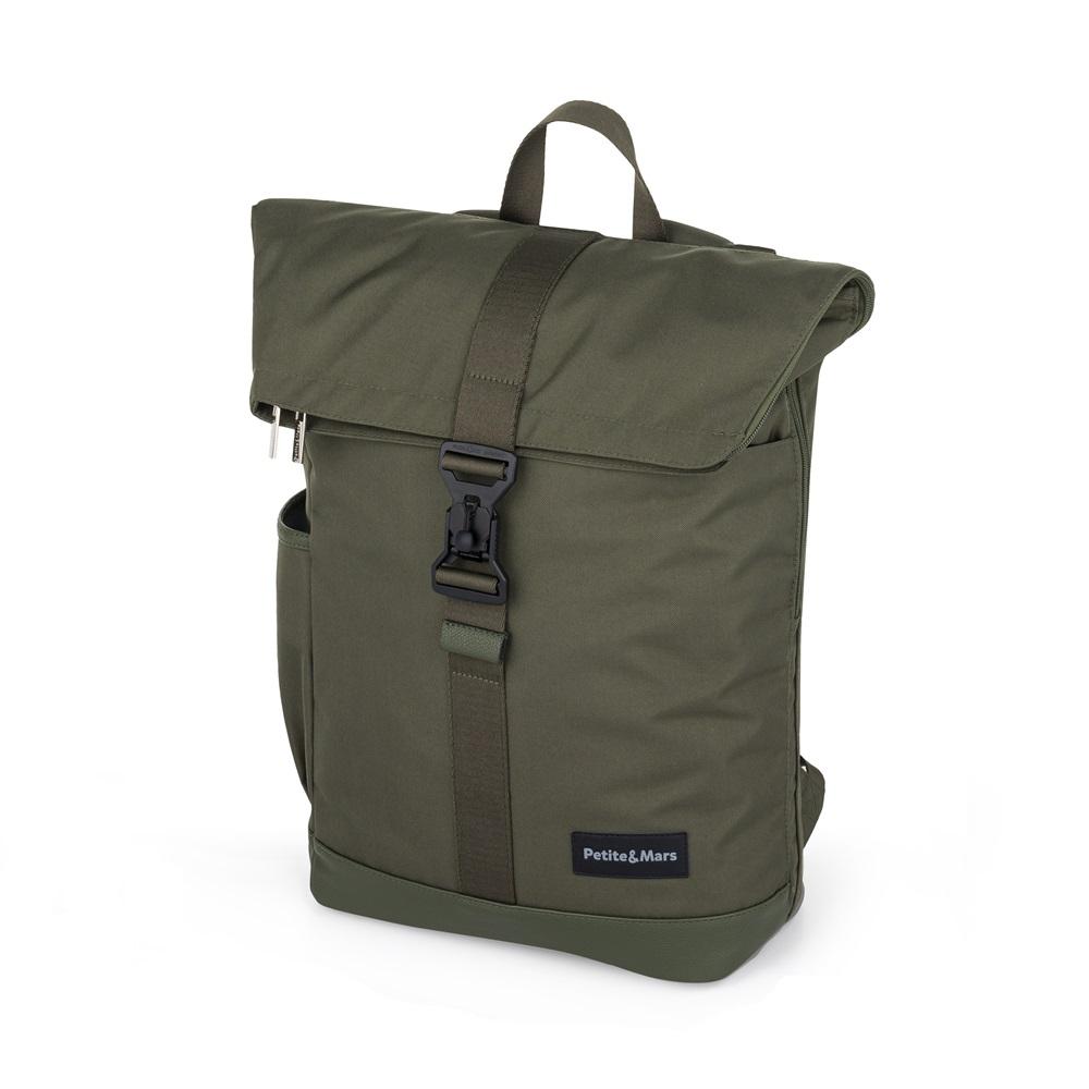 PETITE&amp;MARS Batoh prebaľovací na kočík Jackob Military Green 510839