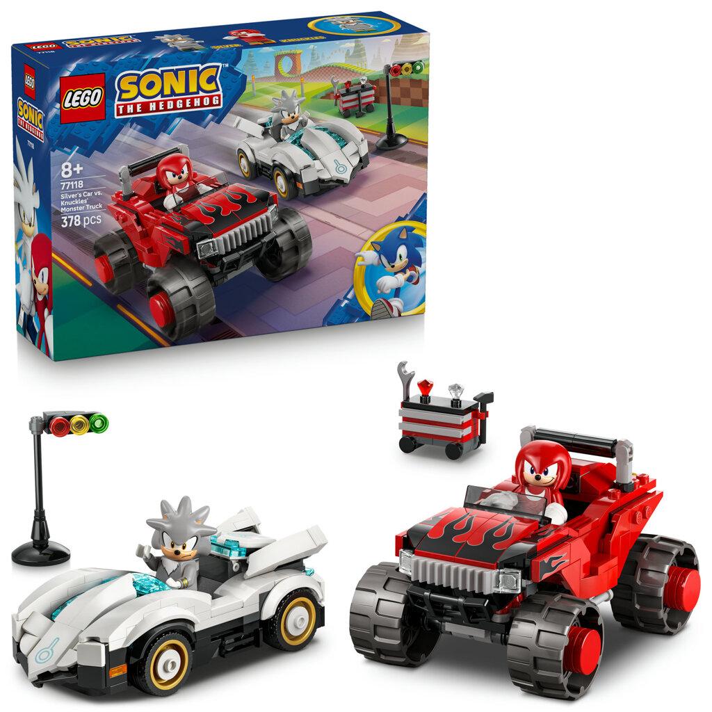 Lego Silver a jeho auto vs. Knuckles a jeho monster truck 2277118