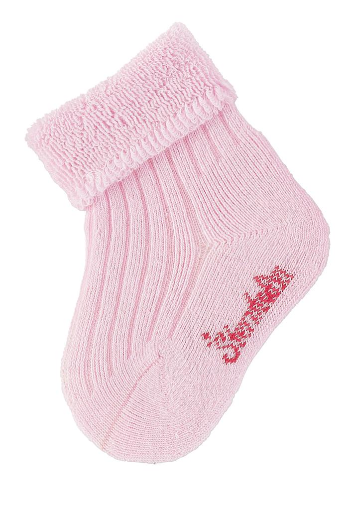 STERNTALER Ponožky froté ružová dievča veľ. 14 0-4m 8301450-702-14