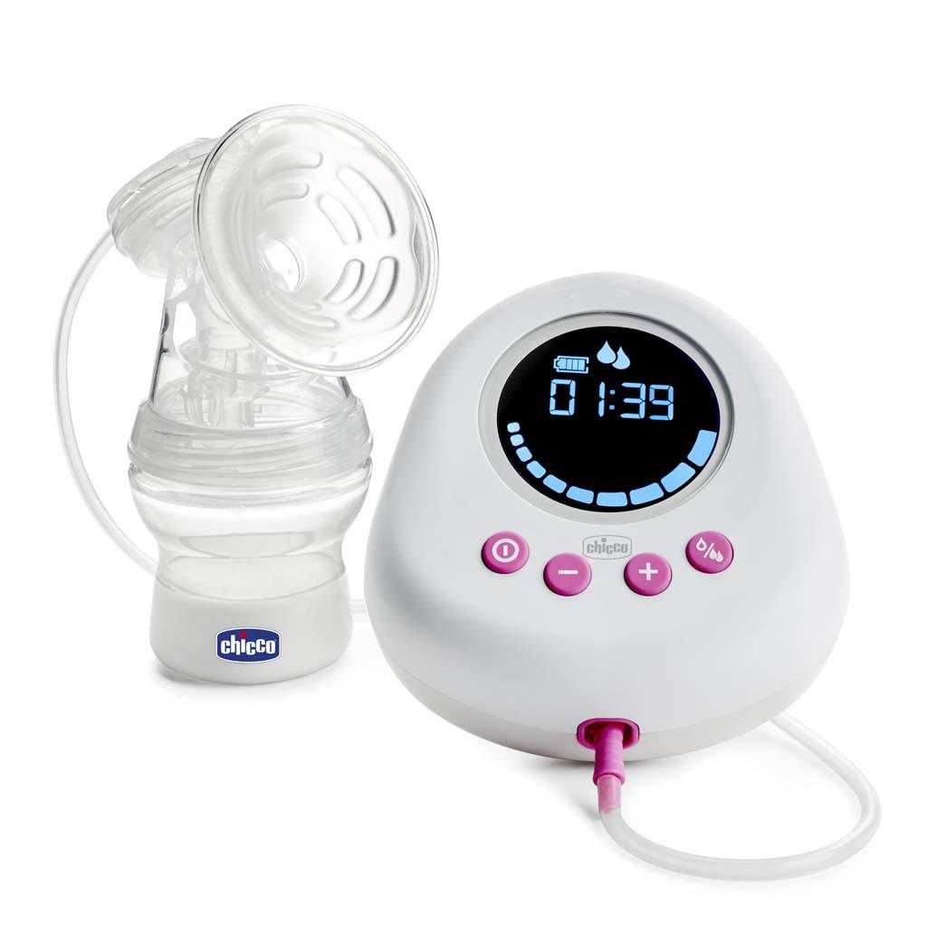 CHICCO Odsávačka materského mlieka elektrická Single pink 09199.30
