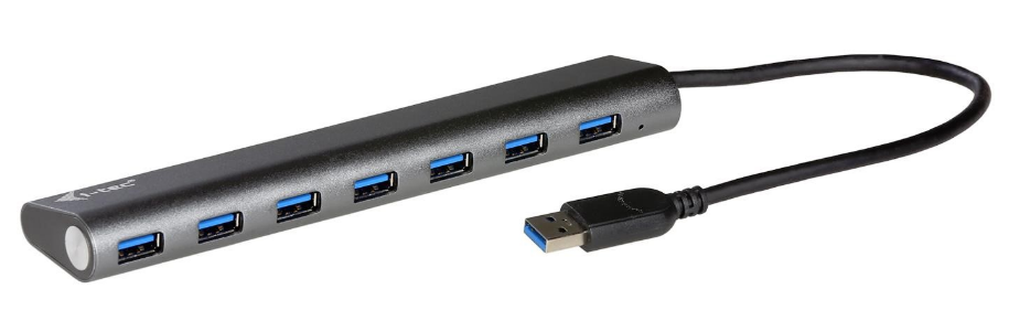 i-Tec Metal USB 3.0 Hub 7-Port so sieťovým zdrojom U3HUB778