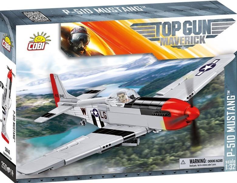 Cobi Cobi 5846 TOP GUN P-51 D Mustang, 1:32, 350 k, 1 f CBCOBI-5846