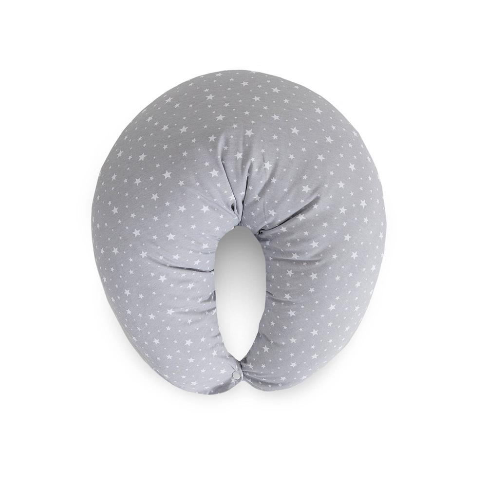CEBA BABY Vankúš na dojčenie HUGGY (150x60x37) Basic Grey Stars W-709-000-739