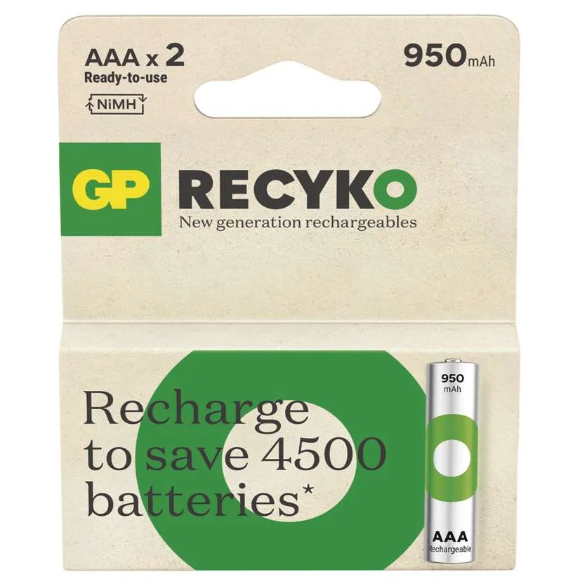 GP ReCyko HR03 (AAA) 950mAh 2ks B25112