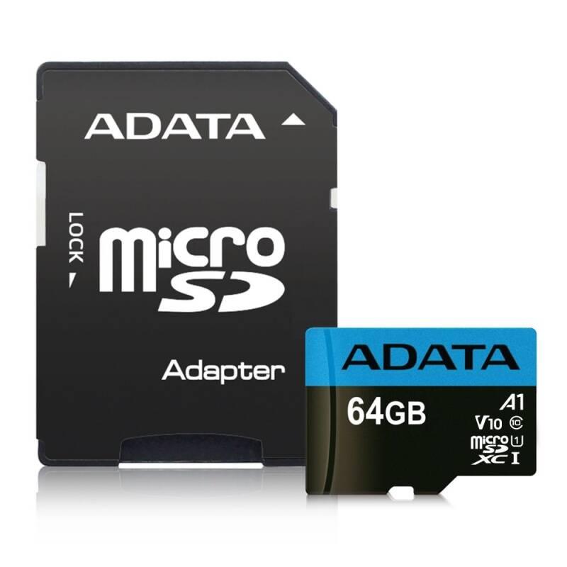 ADATA Premier MicroSDHC 64GB UHS-I Class 10 (r100/w25) AUSDX64GUICL10A1-RA1