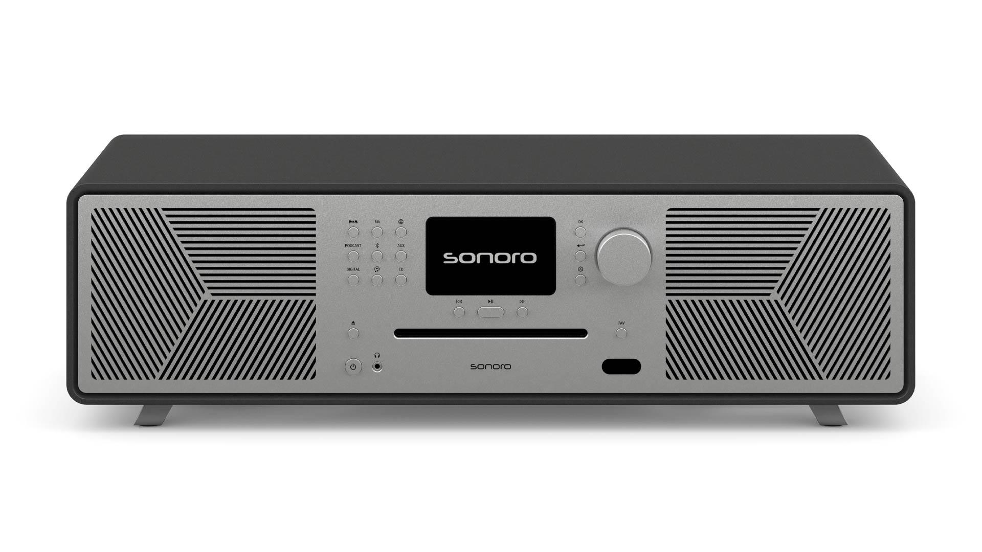 Sonoro Meisterstück Gen.2 grafitový/strieborný SO-6200-100-MGS  - Internetové rádio s CD, DAB+, Bluetooth, Spotify
