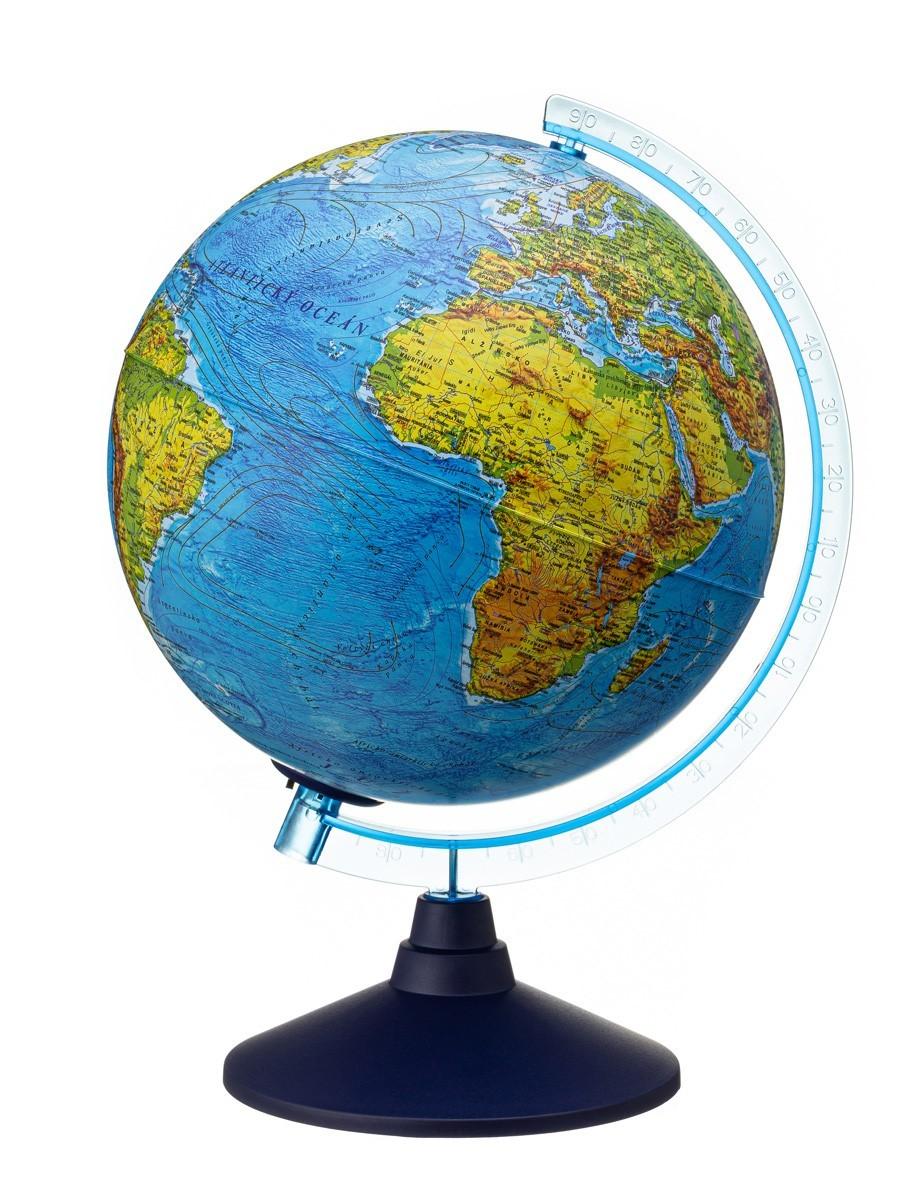 Alaysky's Alaysky's 25 cm RELIEF Cable - Free Globe Physical / Political with Led SK AG-2515SK