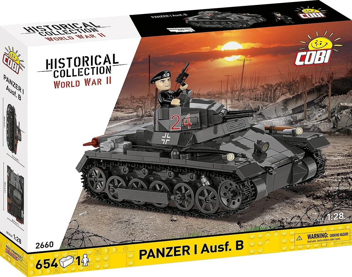 Cobi Cobi II WW Panzerkampfwagen I (France 1940), 1:28, 654 k, 1 f CBCOBI-2660