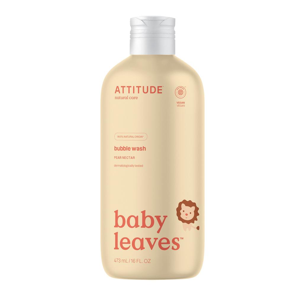 ATTITUDE Detská pena do kúpeľa Baby leaves s vôňou hruškovej šťavy 473 ml 312_N