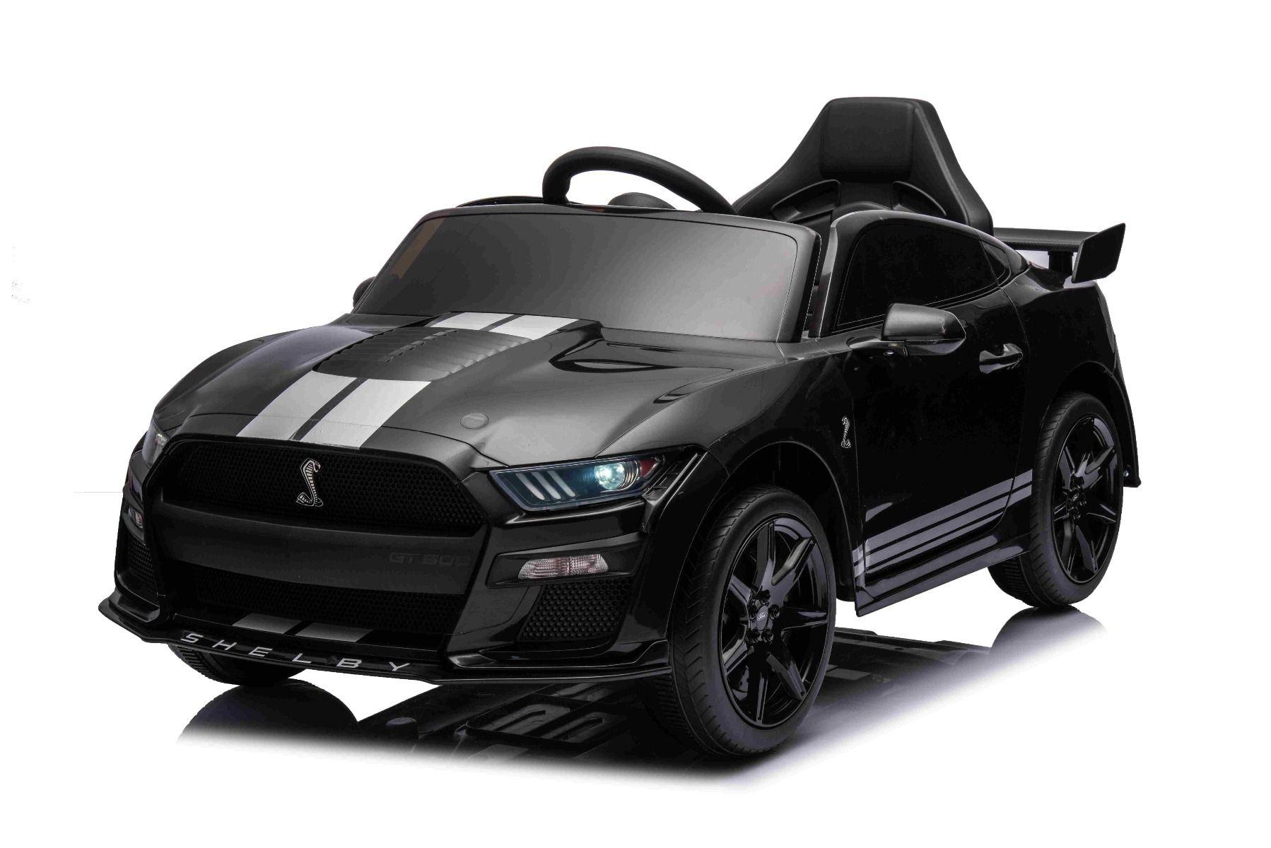 BENEO Ford Shelby Mustang GT 500 Cobra, čierne, 2,4 GHz diaľkové ovládanie, USB Vstup, LED Svetlá, 2 SHELBY_COBRA_BLACK - Elektrické autíčko