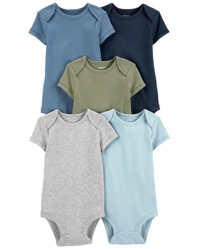 CARTER'S Body krátky rukáv Monochromatic chlapec 5ks 3m 1N657510_3M