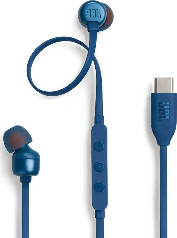 JBL Tune 310C modré T310CBLU - Káblové USB-C slúchadlá do uší s vysokým rozlíšením