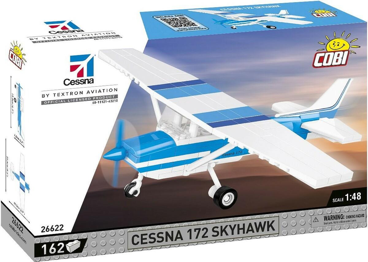 Cobi Cobi Cessna 172 Skyhawk-white-blue, 1:48, 162 k CBCOBI-26622