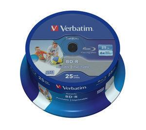 Verbatim BD-R SL 25ks, 25GB 6x 43811