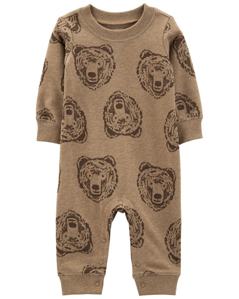 CARTER'S Overal bez nožičiek Brown Bear chlapec NB/ veľ. 56 1M723610_NB