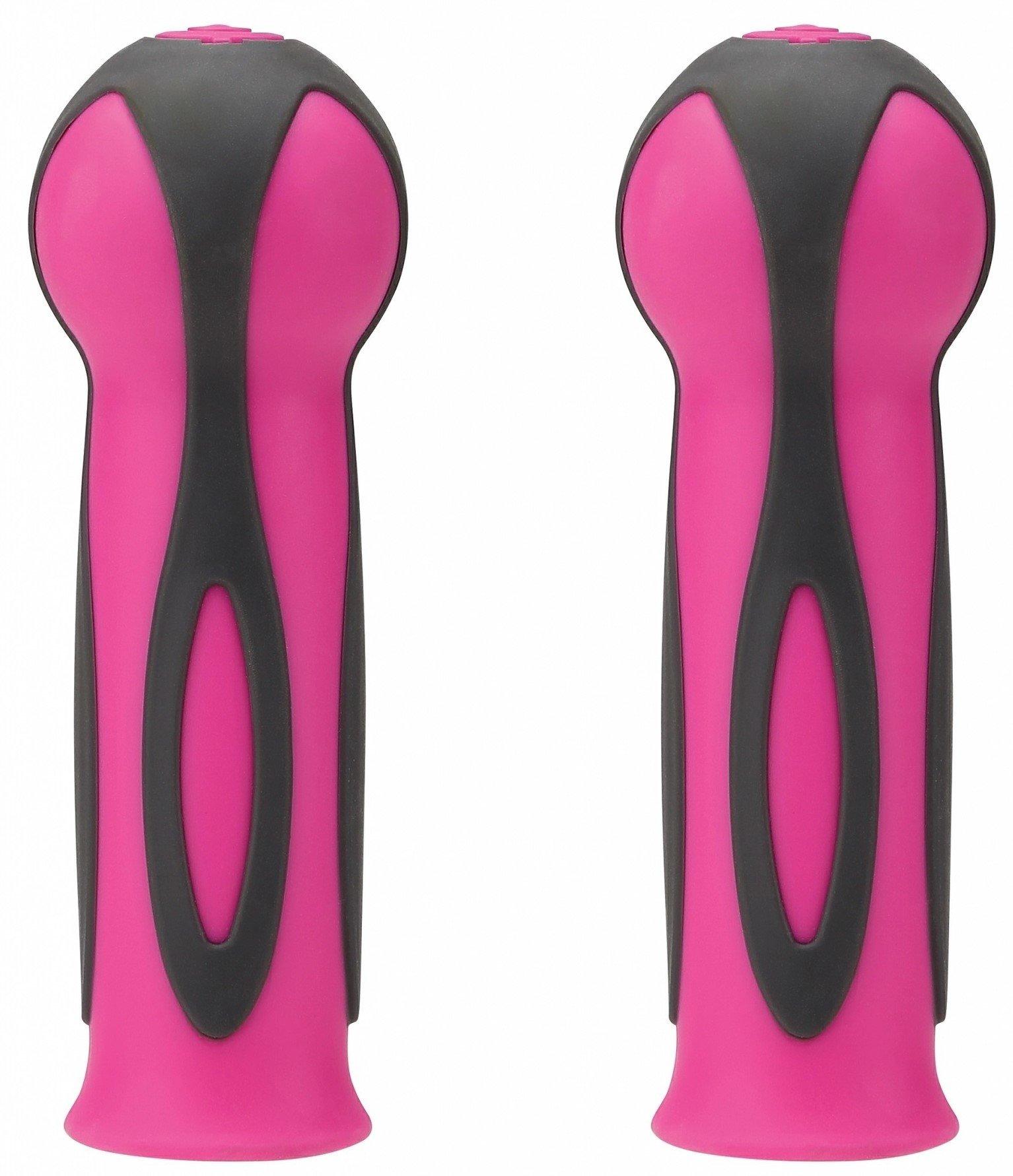 Globber Globber dvojfarebné gripy Black / Neon Pink 526-003-110