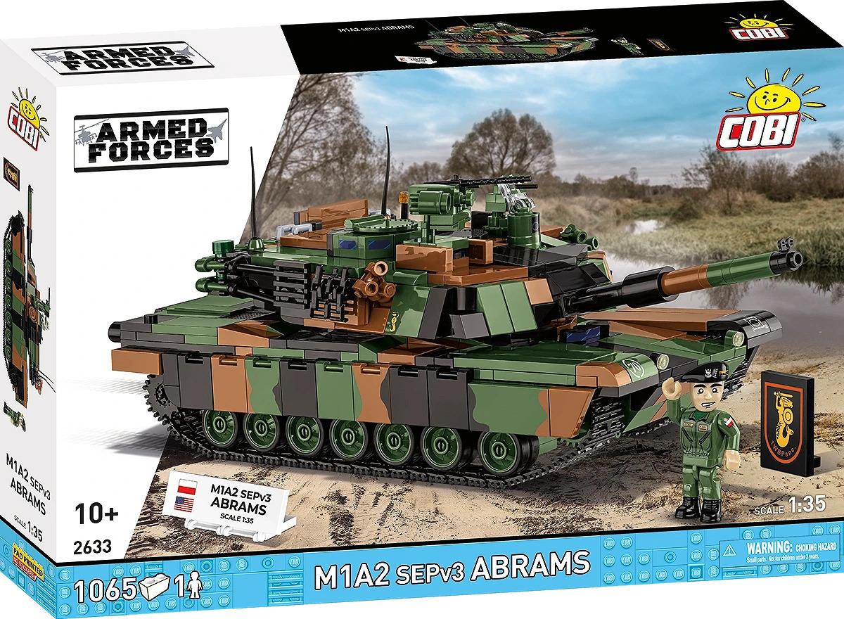 Cobi Cobi Armed Forces M1A2 Abrams SEPv3, 1:35, 1065 k, 1 f CBCOBI-2633