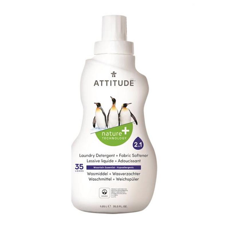 ATTITUDE Prací gél a aviváž 2v1 s vôňou Mountain Essentials 1050 ml (35 dávok) 523