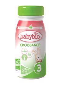 BABYBIO Croissance 3 tekuté dojčenské bio mlieko 0,25 l 58007