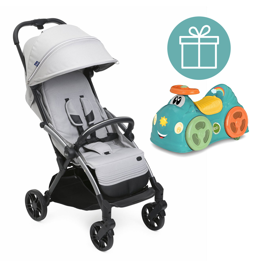 CHICCO Kočík športový Goody Xplus - Pearl Grey + odrážadlo Chicco All around ZADARMO VP-F184792