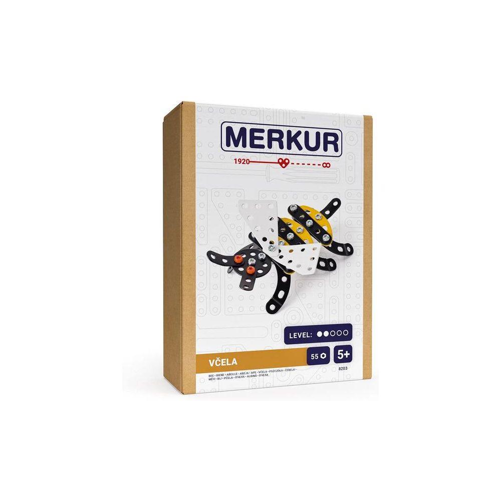 Merkur Včela 55ks v krabici 13x18x5cm 34000042 - Kovová stavebnica
