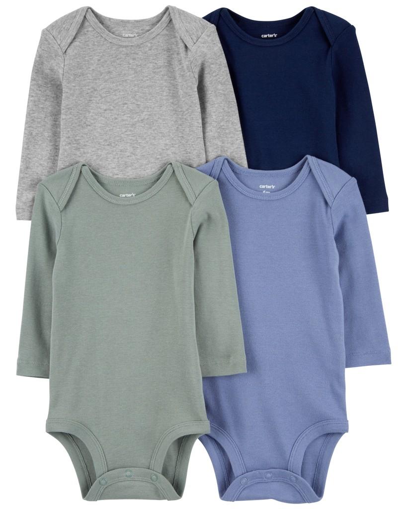 CARTER'S Body dlhý rukáv Blue/Green/Gray chlapec 4ks NB/ veľ. 56 1R698010_NB