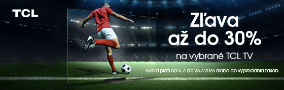 Zľava až do 30% na vybrané TCL TV