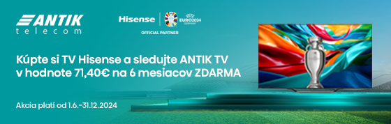 ANTIK TV v hodnote 71,40€ na polroka ZADARMO