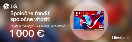 Cashback až do 1000€ na vybrané novinky LG TV