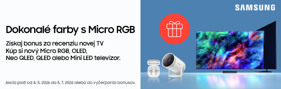 Získaj bonus za recenziu novej Samsung TV