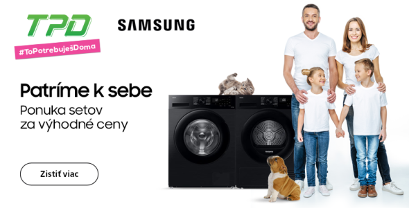 Skvelé ceny na sety práčka + sušička Samsung  
