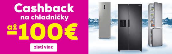 Cashback 20€ až 100€ späť za nákup chladničiek