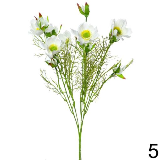 Kytica Cosmos-Krasuľa BIELA 40cm - Umelé kvety