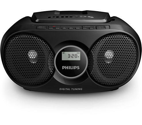 Philips AZ215B čierny - Rádiomagnetofón