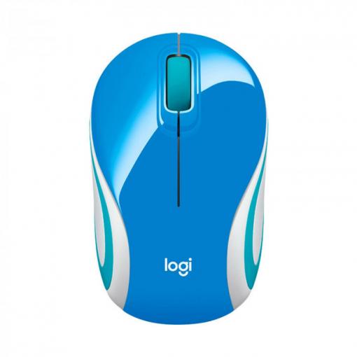 Logitech M187 mini modrá - Wireless optická myš