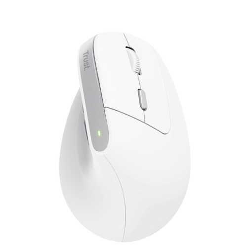 Trust Bayo II Ergonomic Rechargeable Wireless Mouse White - Vertikálna wireless myš