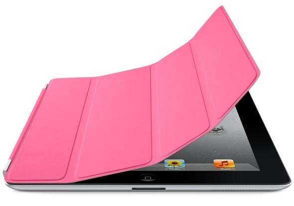 Apple iPad Smart Cover - Polyurethane - Pink - Tenký polyuretánový obal pre iPad 2