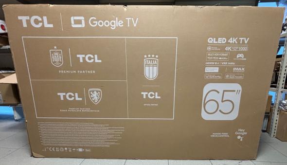 TCL 65C745 poškodený obal, tovar ok - QLED Android 4K TV