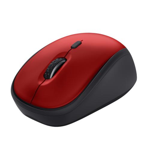 Trust Yvi+ Silent Wireless Mouse Eco - red - Wireless optická myš