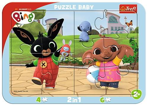 Trefl Trefl Baby puzzle s rámčekom - Bing