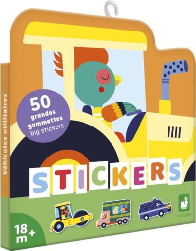 Janod Janod Stickers Veľké samolepky Dopravné prostriedky 50 ks