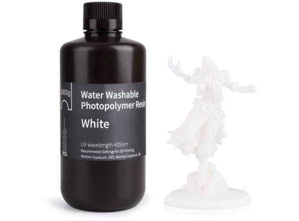ELEGOO Water Washable Resin 1kg, biela - UV živica
