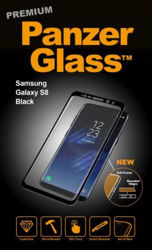 PanzerGlass PREMIUM - Tvrdené sklo pre Samsung Galaxy S8, čierna - Tvrdené sklo pre Samsung Galaxy S8, čierna