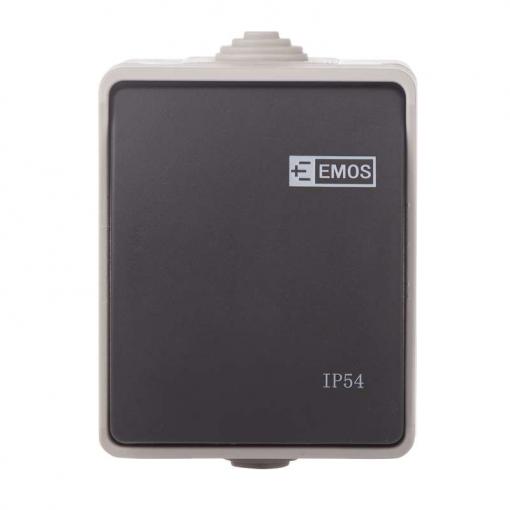 Emos Prepínač č.1,6 IP54 nástenný - Prepínač