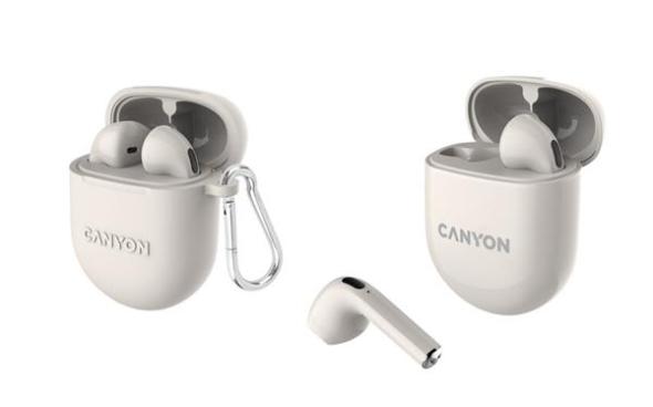 Canyon TWS-6 True Wireless Bluetooth slúchadlá do uší béžové - Bezdrôtové slúchadlá