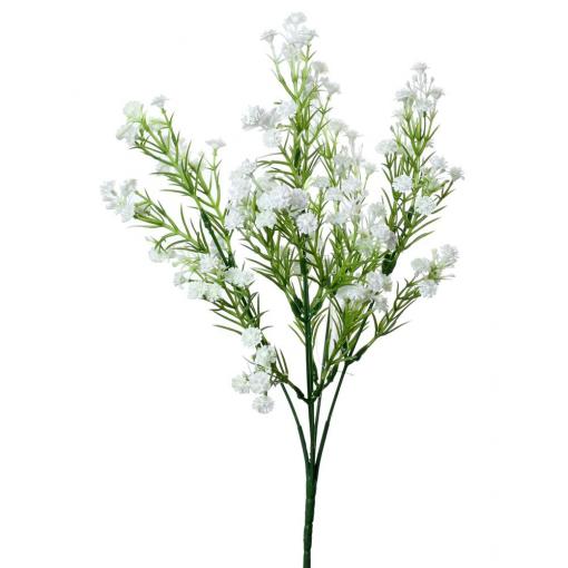 Zápich gypsa biela 32cm - Umelé kvety
