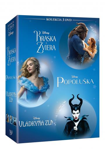 Kráska a zviera + Popoluška + Vládkyňa zla kolekcia 3DVD (SK) - DVD kolekcia