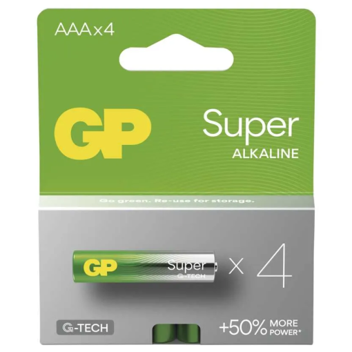 GP Super LR03 (AAA) 4ks - Batérie alkalické