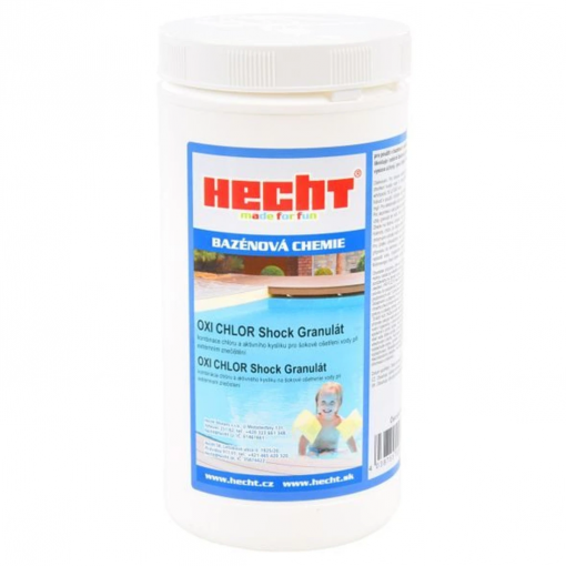 Hecht Oxi chlor shock granulát - Bazénová chémia, 1kg