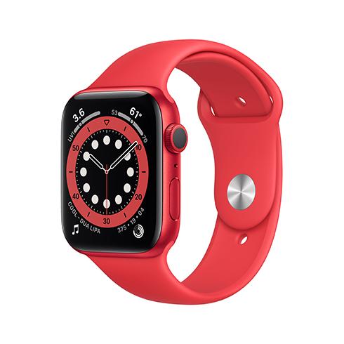 Apple Watch Series 6 GPS, 44mm PRODUCT(RED) Aluminium Case with PRODUCT(RED) Sport Band - Smart hodinky